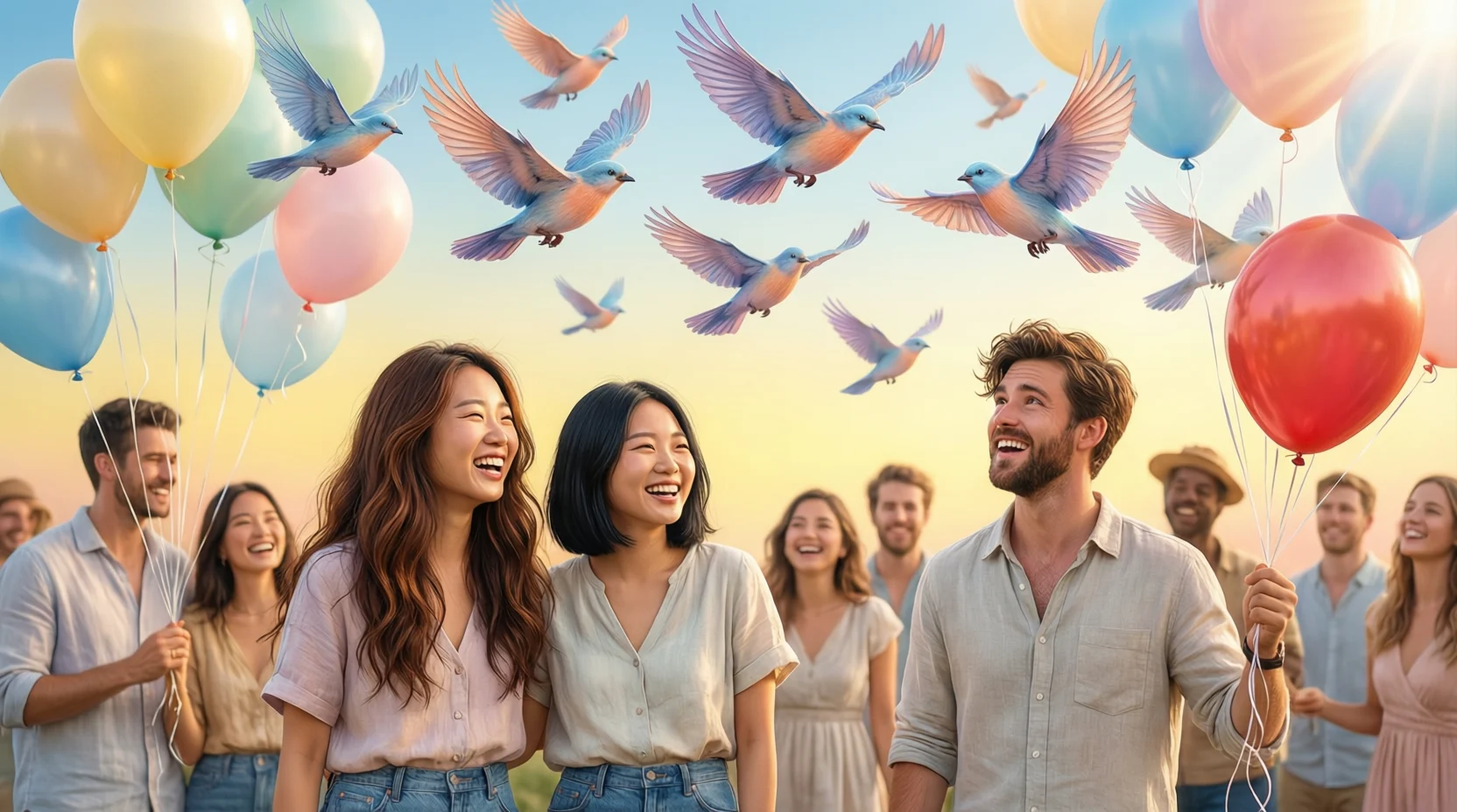 "metaphor for being happy"