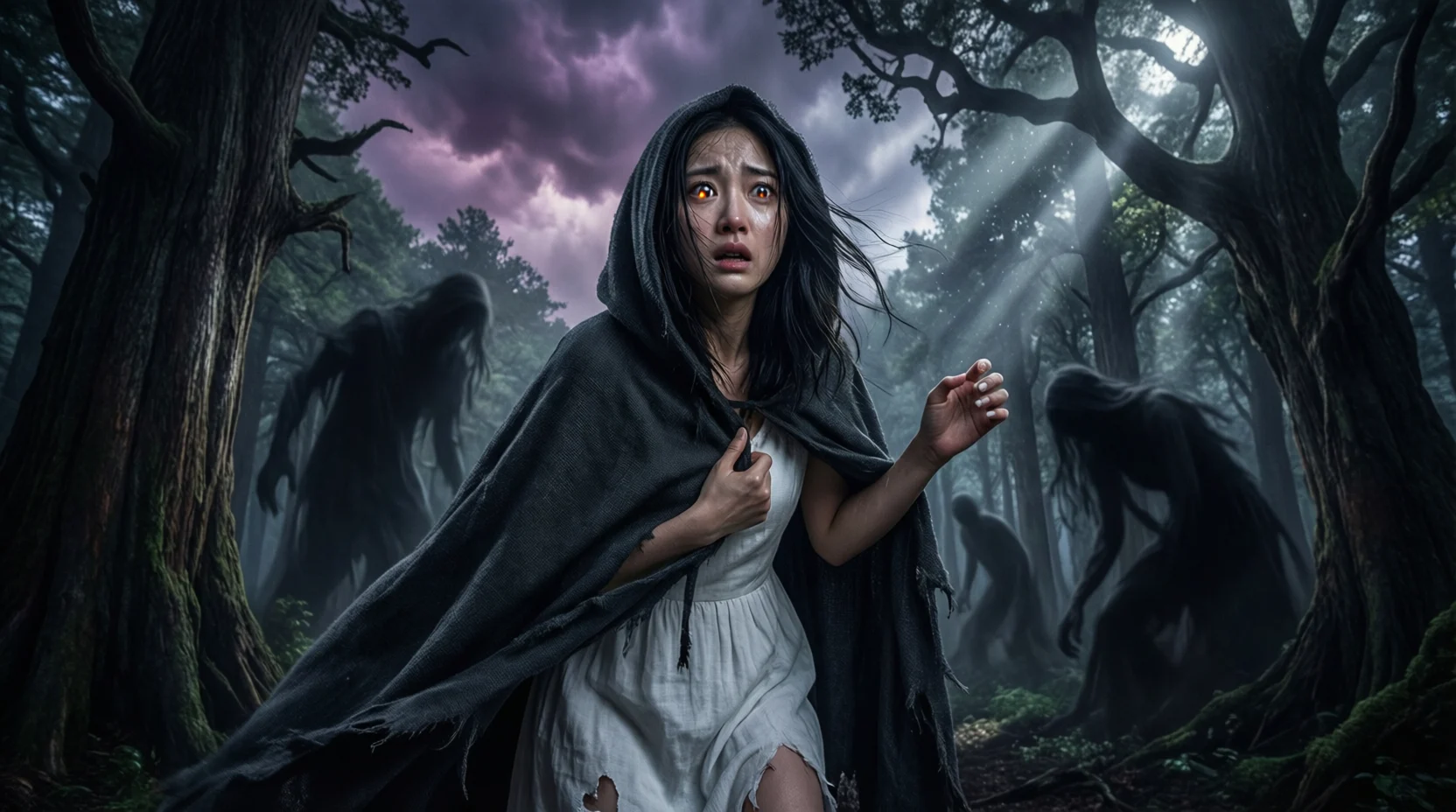 "metaphor for being scared"