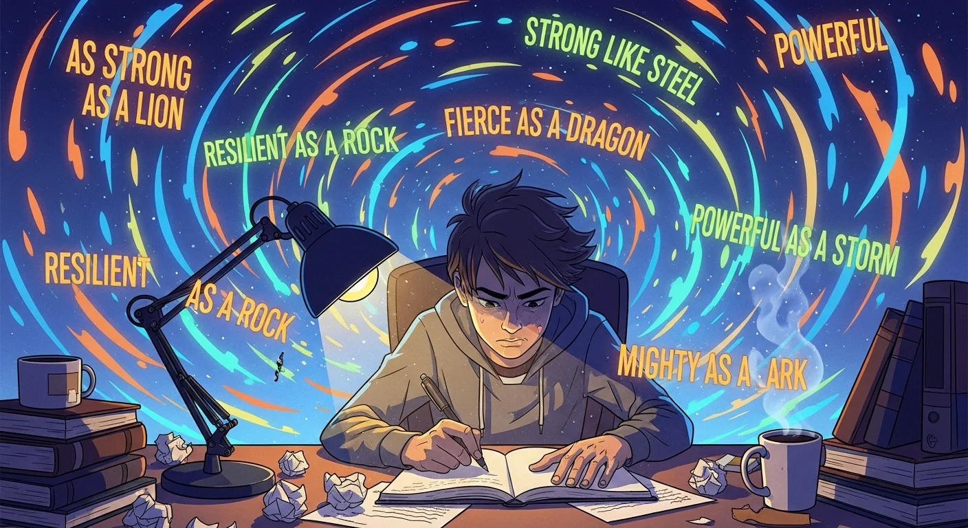 "metaphor for strong"