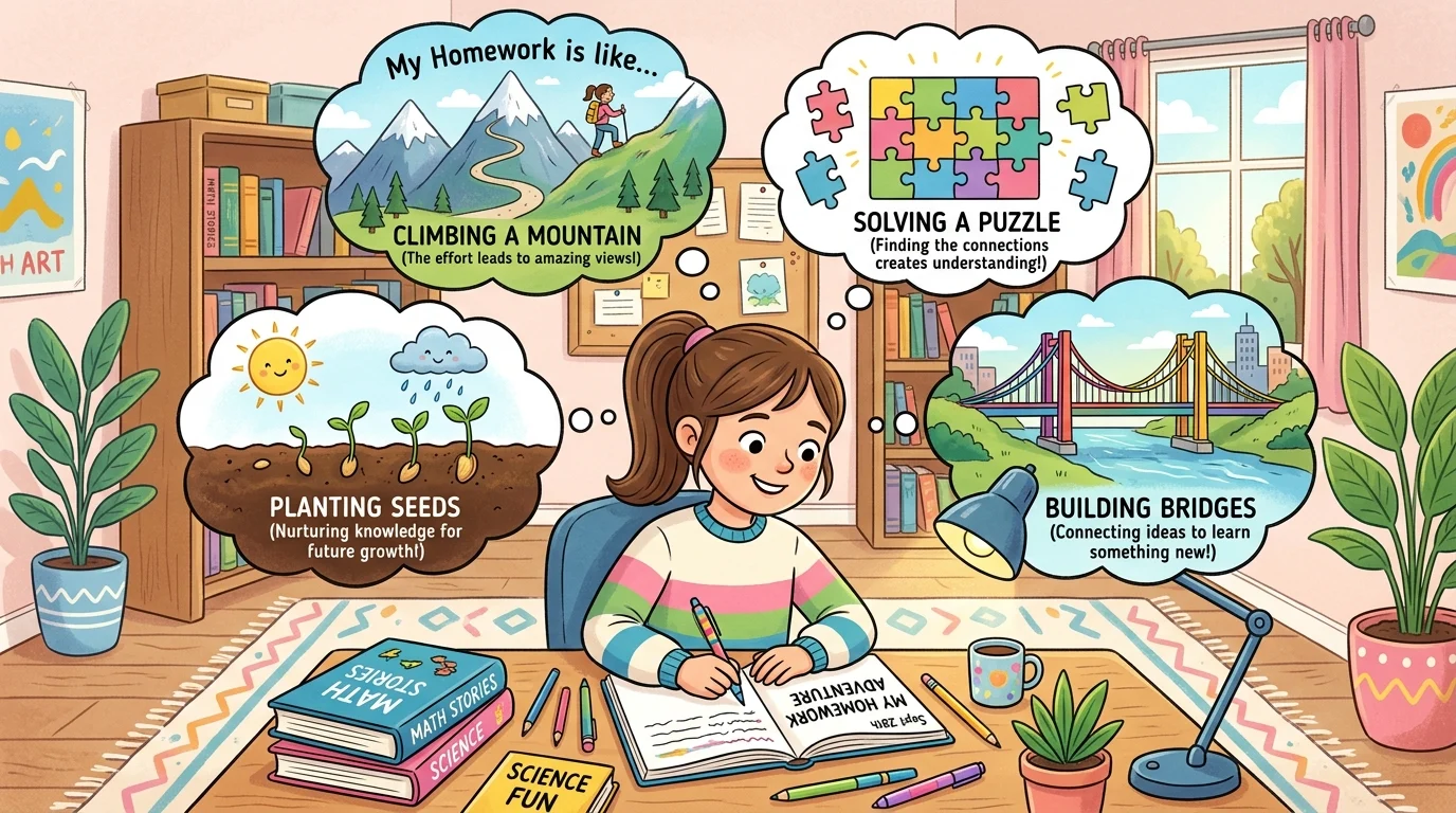 "metaphor for homework"