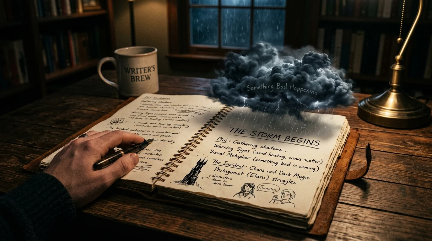 "metaphor for something bad happening"