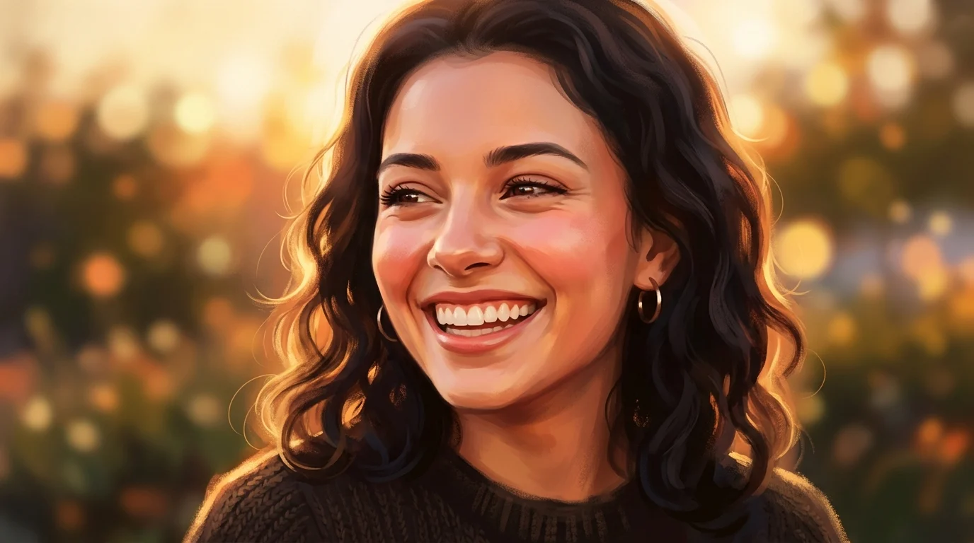 "metaphor for a smile"