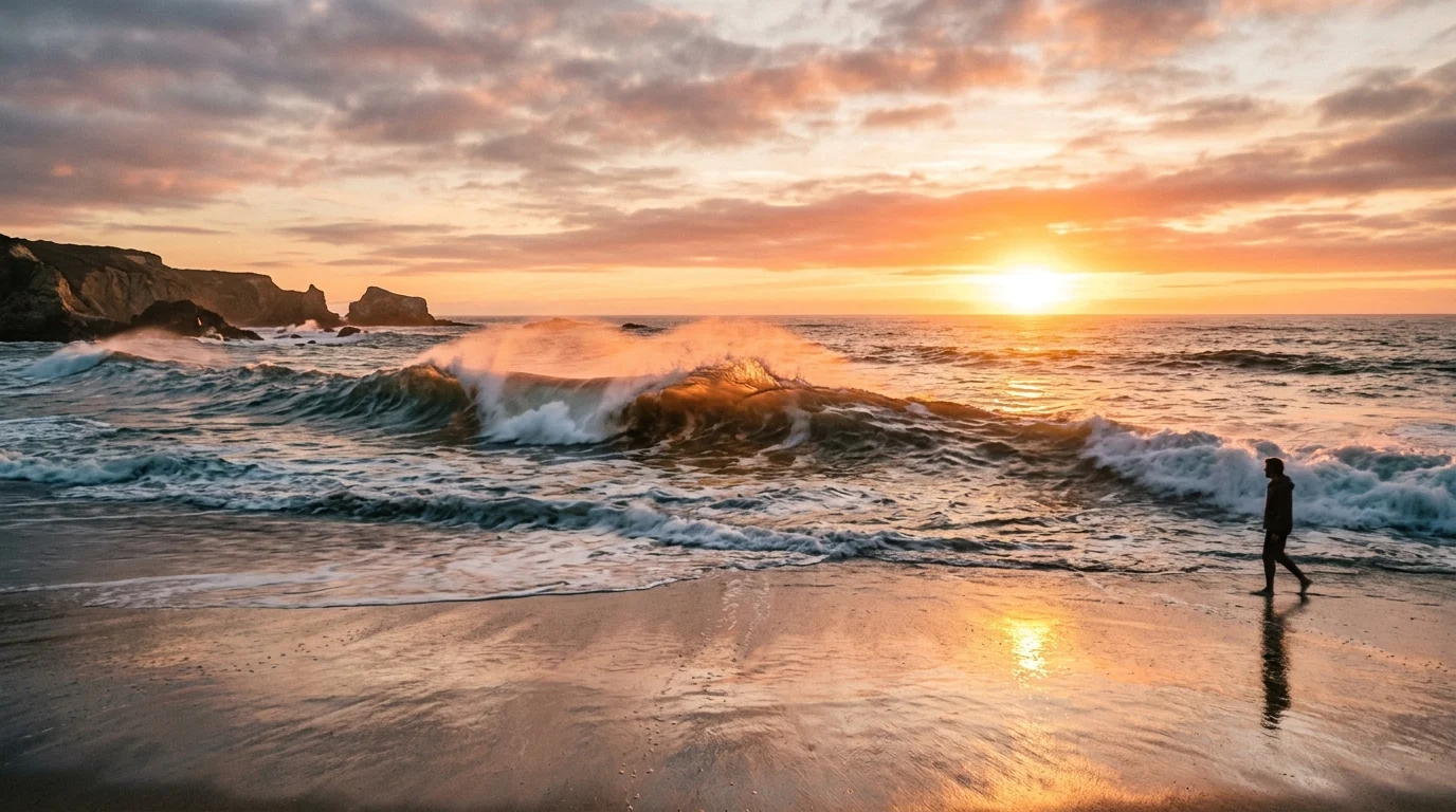 "metaphor for ocean waves"