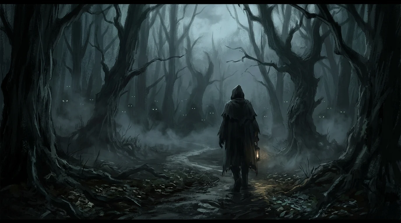 "metaphor for scary"