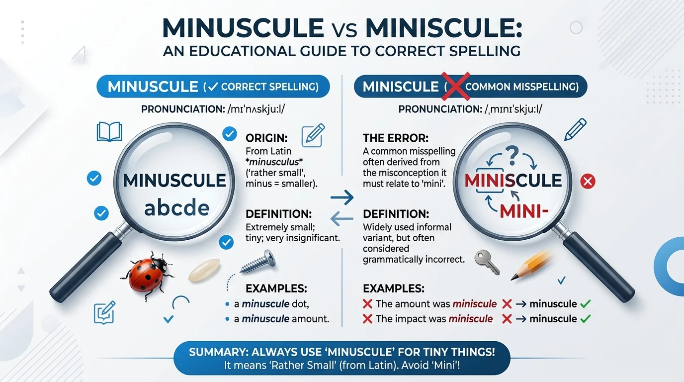 minuscule vs miniscule