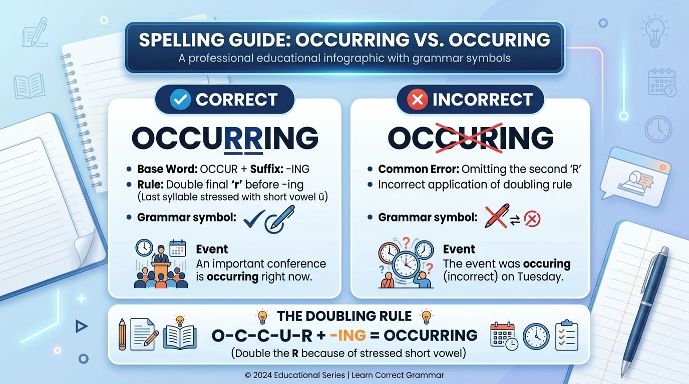 occurring vs occuring