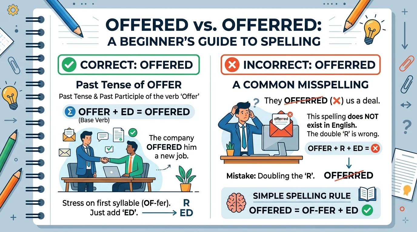 offerred vs offered