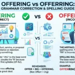 offerring vs offering
