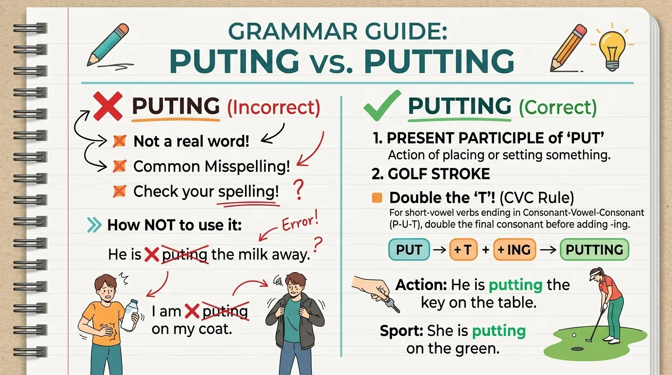 puting vs putting