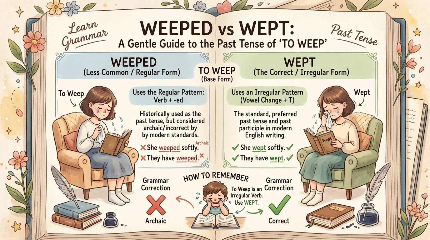 weeped or wept
