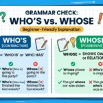 whos vs whose
