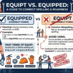 equipt vs equipped