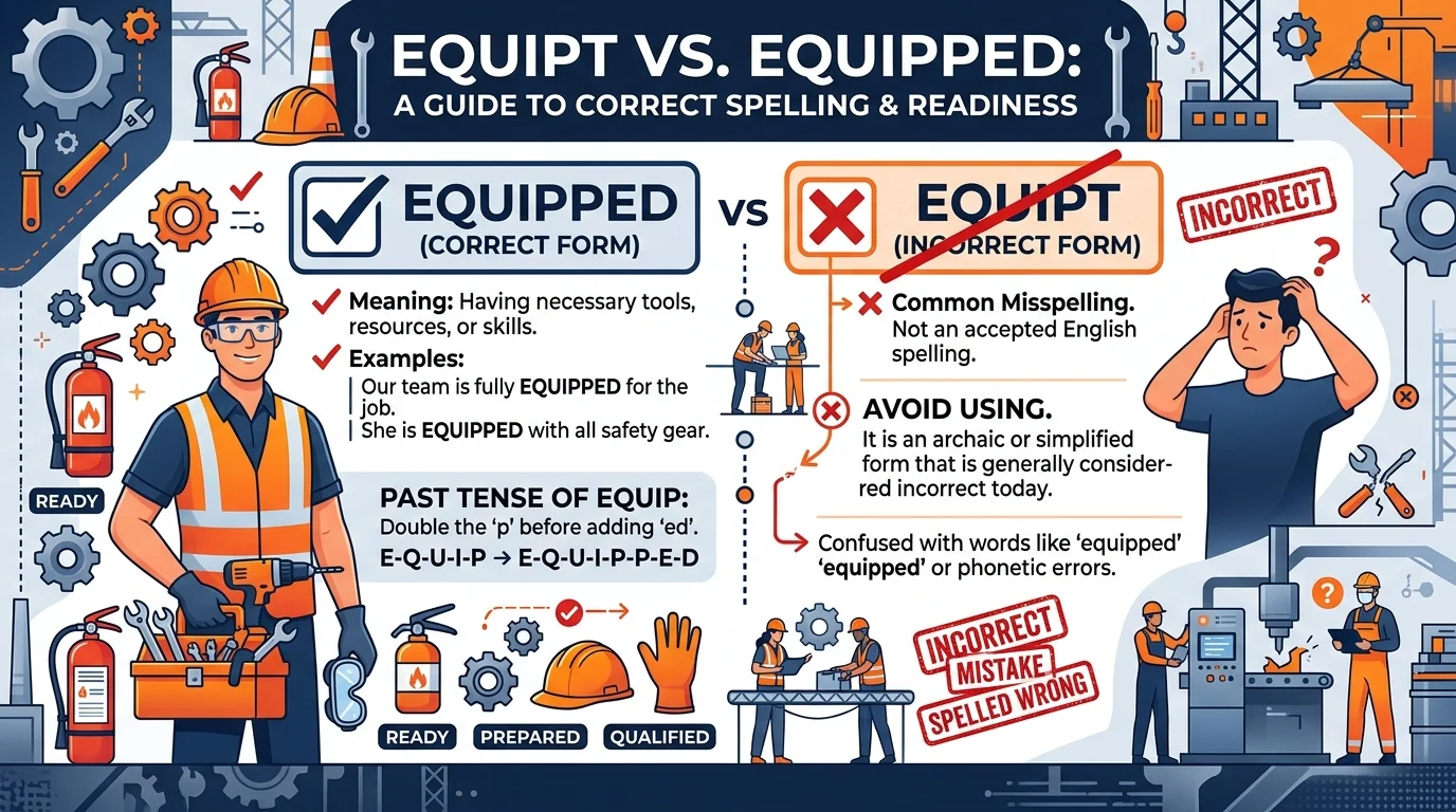 equipt vs equipped