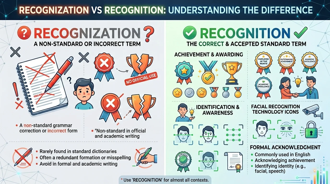 recognization vs recognition