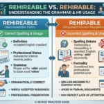 rehireable vs rehirable