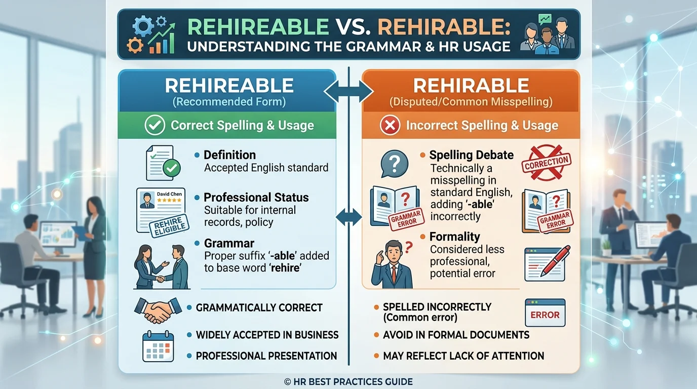 rehireable vs rehirable
