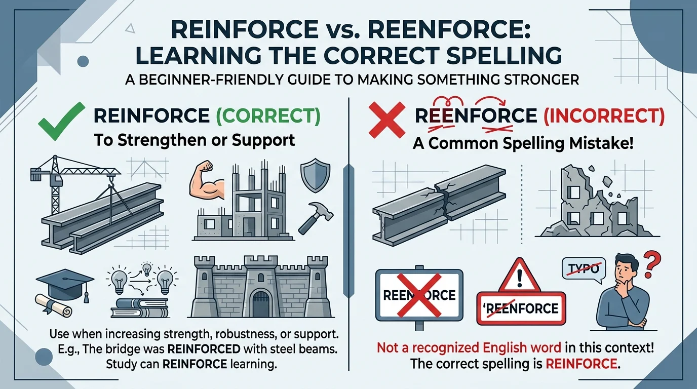 reinforce vs reenforce