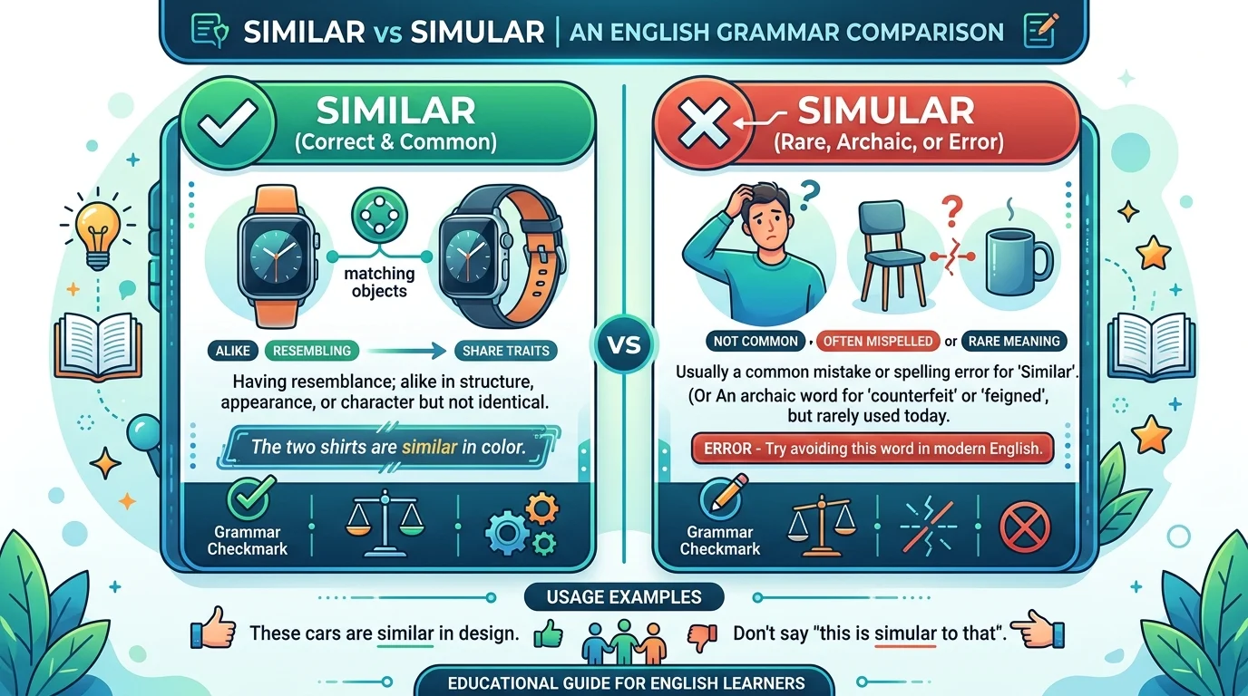 simular vs similar