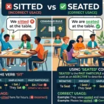 sitted vs seated