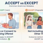 accept vs except