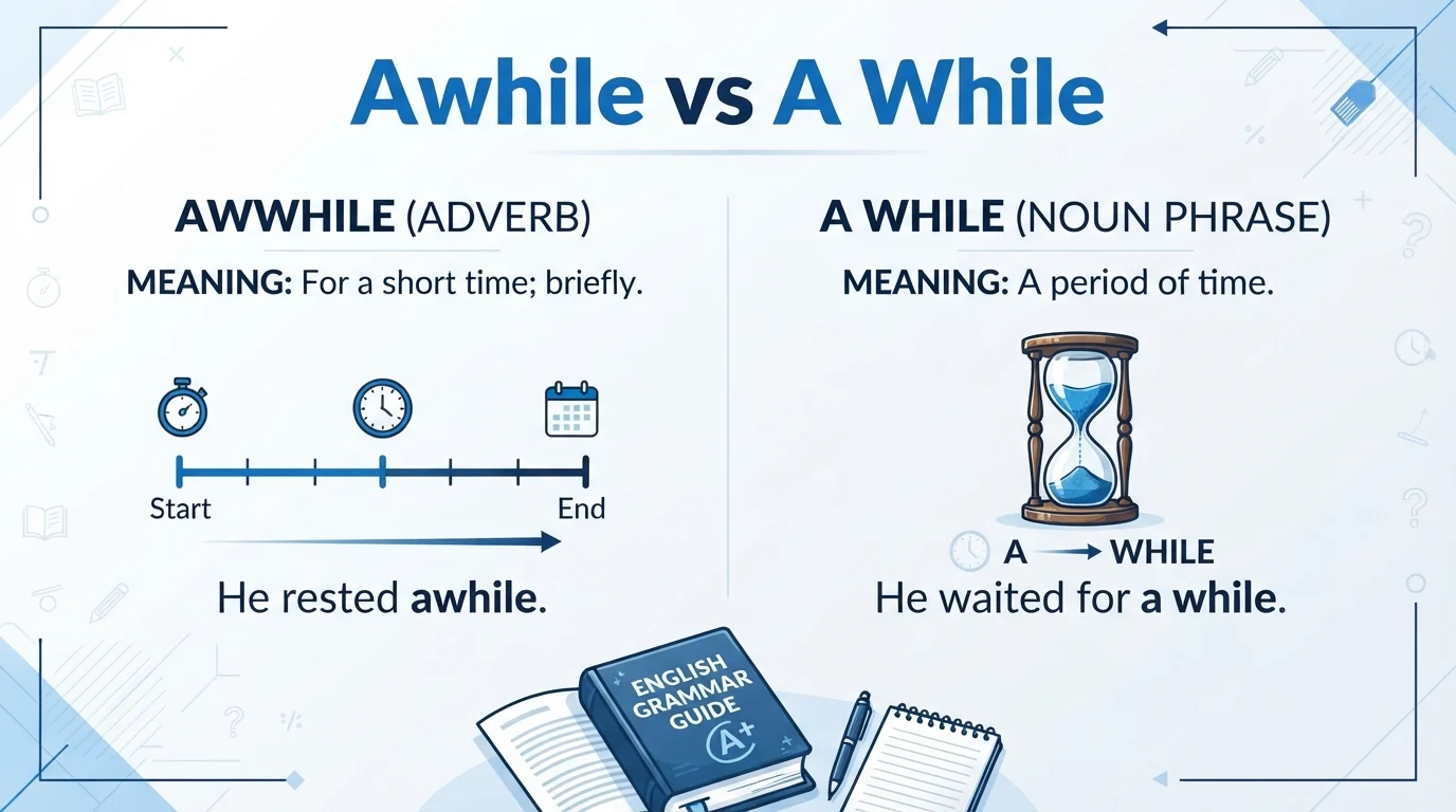 awhile vs a while