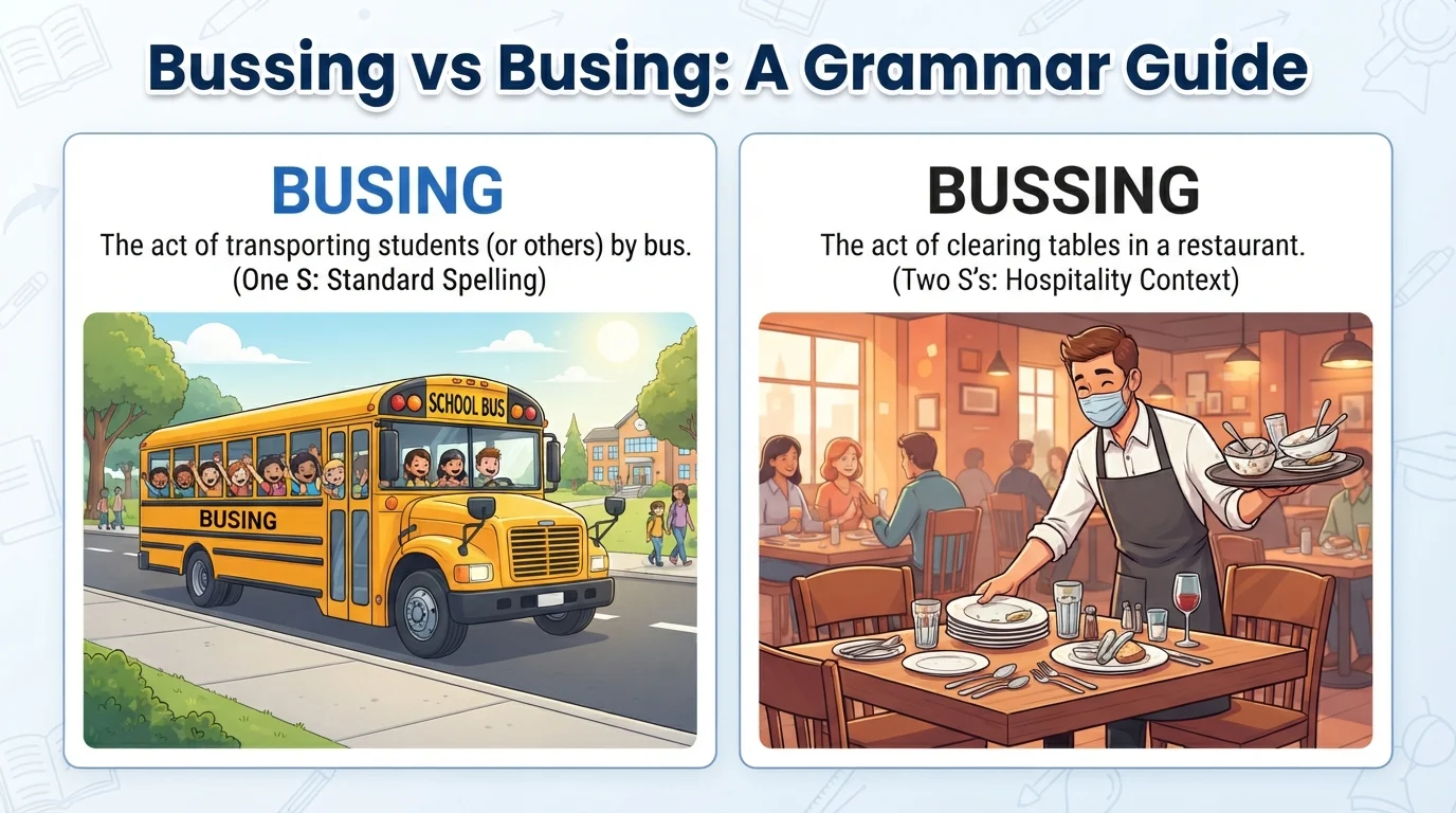 bussing vs busing