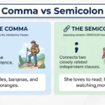 comma vs semicolon