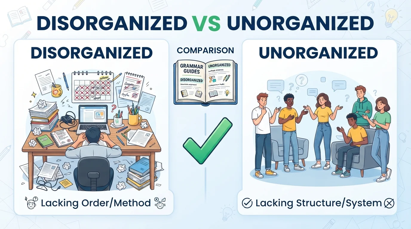 disorganized vs unorganized