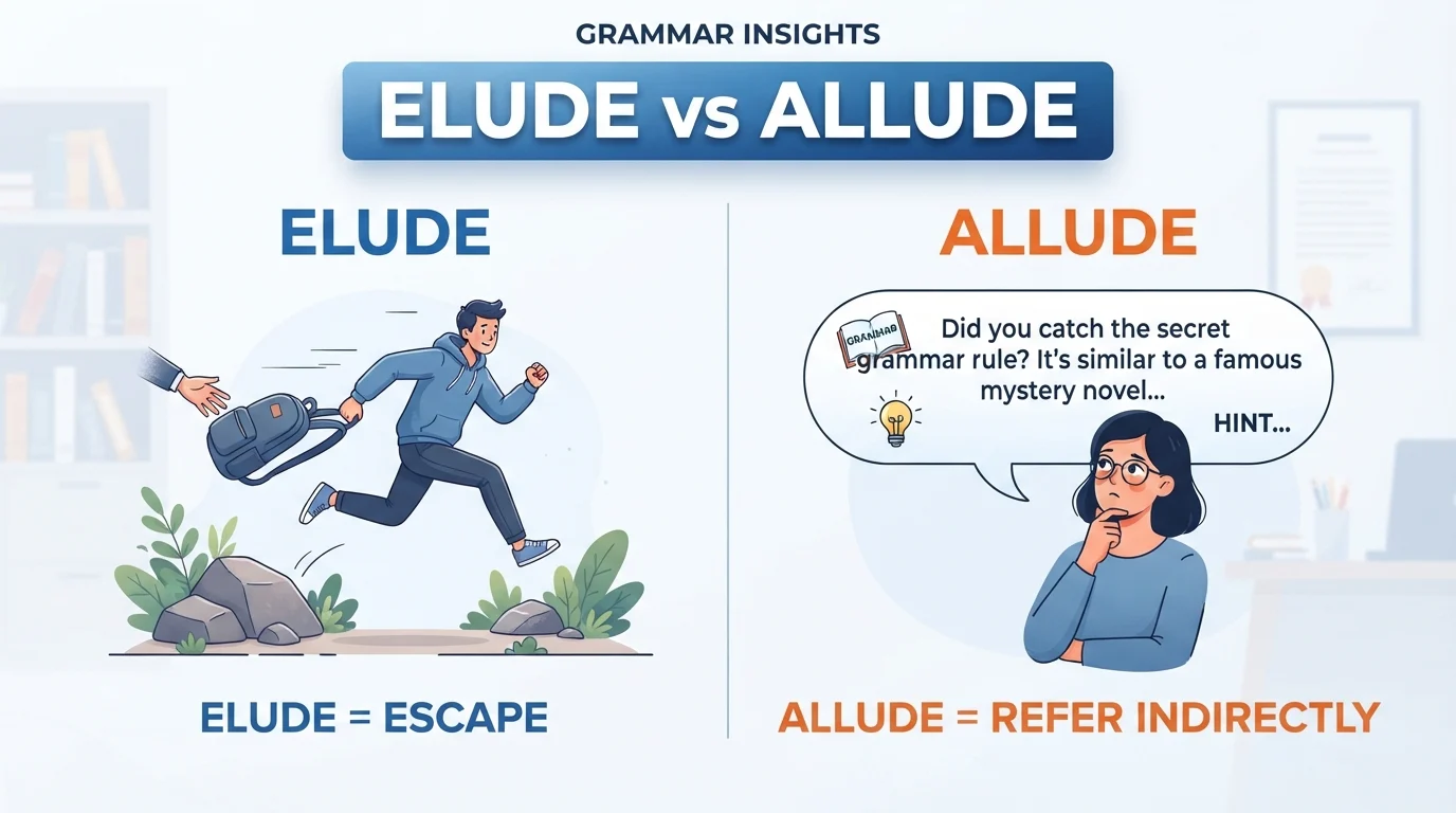 elude vs allude