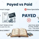 payed vs paid