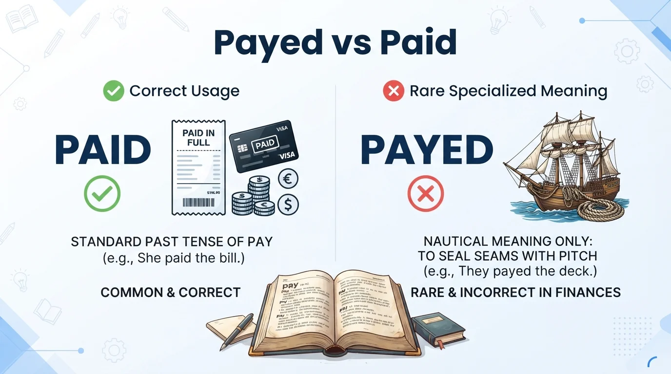 payed vs paid