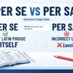 per se vs per say