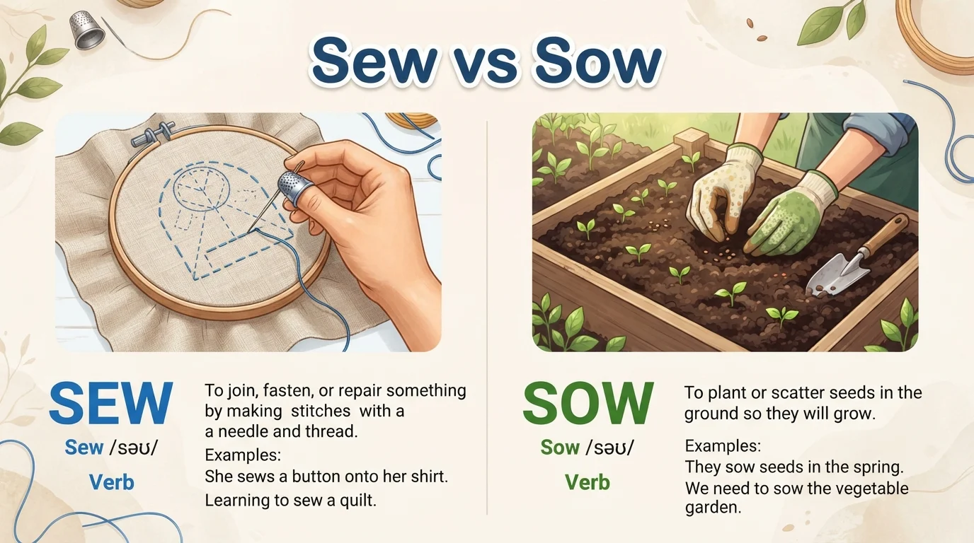 sew vs sow