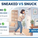 sneaked vs snuck